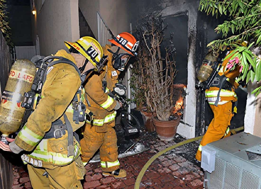 לוס אנג'לס: הצלה דרמטית בוואלי - כבאים חילצו אישה וחיות מחמד משריפה בגרנדה הילס 
