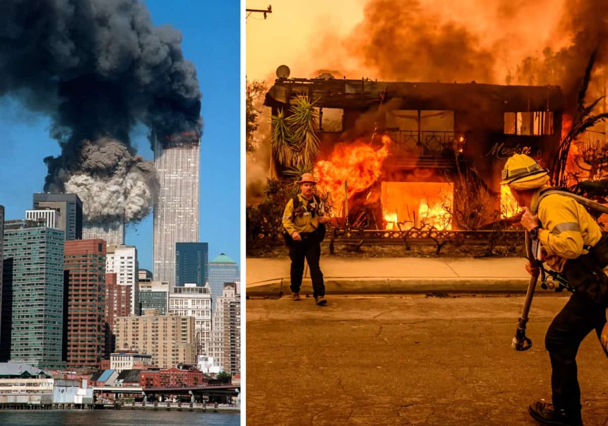 בין שריפת פליסיידס לאירועי ה-11 בספטמבר: עו"ד של נפגעי הפיגוע מזהיר את תושבי לוס אנג'לס מגל מחלות
