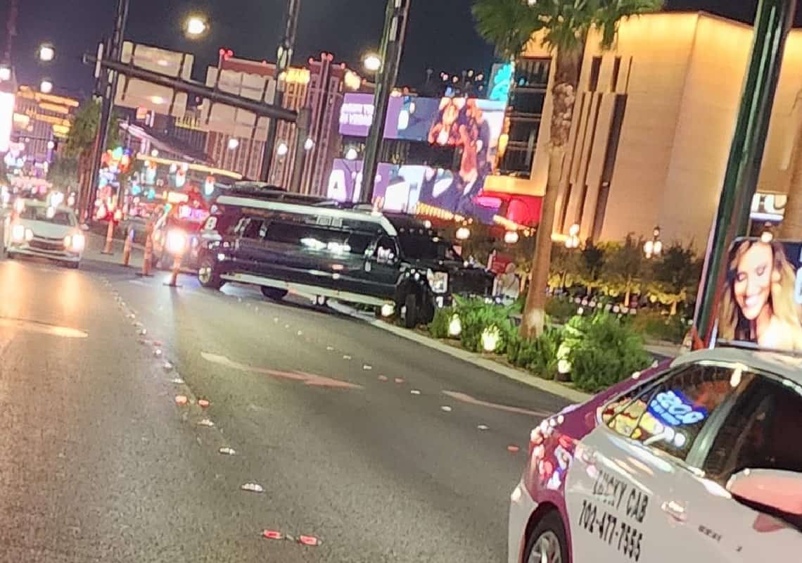 תאונה במעורבות לימוזינה בלב הסטריפ בלאס וגאס