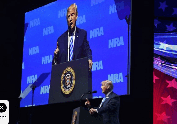 טראמפ ל-NRA: "כל עוד אני הנשיא, זכויותכם לעולם לא תהיינה תחת מצור"