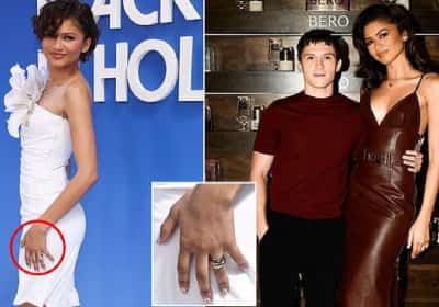 רמז עבה ונוצץ: כך זנדאיה הגיבה לשאלה אם היא וטום הולנד נישאו בסתר