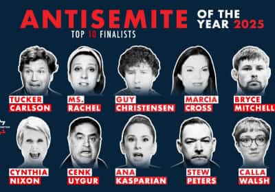 המצעד השנתי חוזר: אלו המועמדים לתואר אנטישמי השנה 