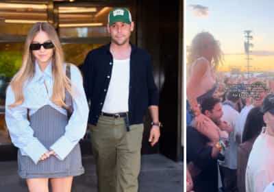 המושב הכי טוב בפסטיבל: סידני סוויני על הכתפיים של סקוטר בראון