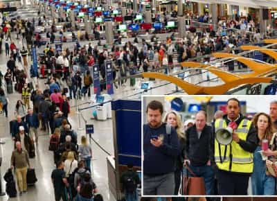 נשברו שיאי זמן ההמתנה לטיסה: תורים של ארבע וחצי שעות וסכנה לסגירה מוחלטת של שדות תעופה