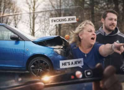 יהודי מזוין, לא אכפת לי: תאונת דרכים קלה בניו ג’רזי הפכה להתפרצות אנטישמית ויראלית