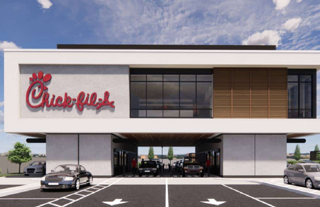 מהפכה! ‏Chick-fil-A תבחן קונספט חדש של "דרייב-אנדר" שבו האוכל מגיע בעזרת מצנח לרכב מתחת למסעדה