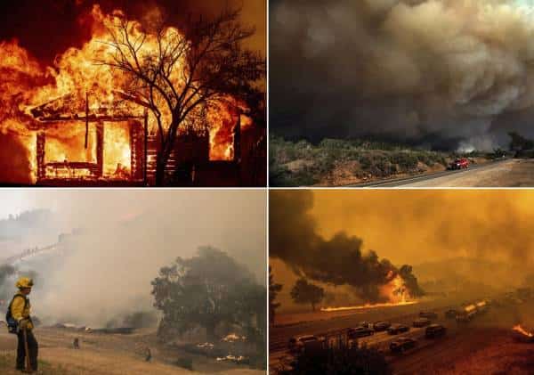 קרוב ל-400 שריפות משתוללות ברחבי קליפורניה: הרוגים במהלך פעולות הכיבוי