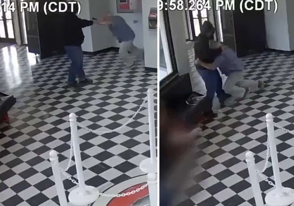 פעל ללא היסוס: המנהל הסתער על גבר חמוש בלובי בית הספר - ומנע אירוע ירי המוני