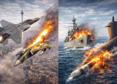 הסטוריה מלחמתית בשמיים ובים: הפלה ישראלית של מטוס קרב איראני מעל טהרן וטורפדו אמריקאי הטביע ספינת אויב