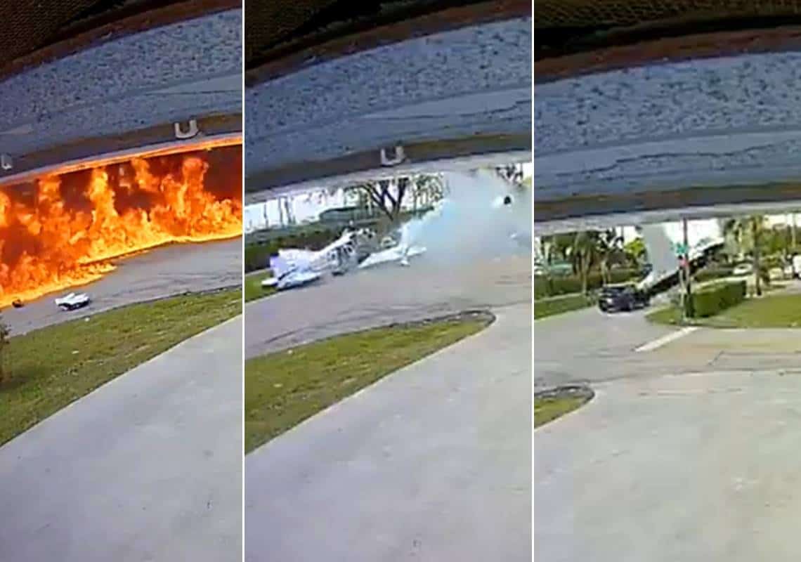 טרגדיה בדרום פלורידה: מטוס קל התרסק ופגע במכונית שבה נסעו אם ובנה