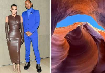 קים קרדשיאן ונהג המרוצים בחופשה רומנטית באריזונה