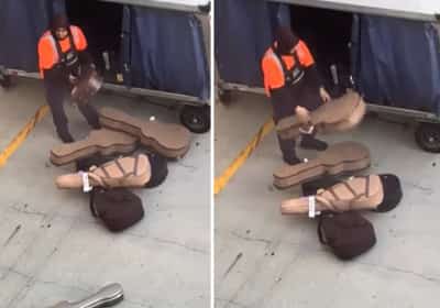 תיעוד מרגיז משדה"ת בלוס אנג'לס: הטיפול המזלזל בציוד של הנוסעים