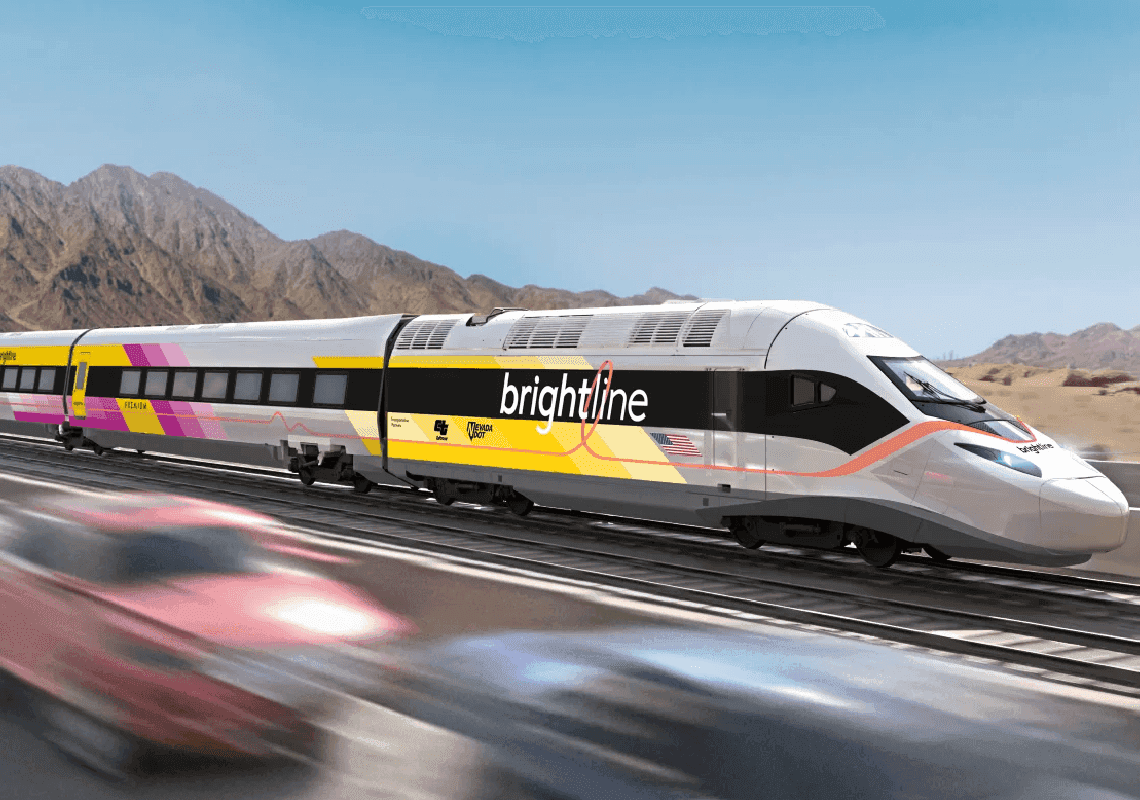 הרכבת המהירה בין לוס אנג'לס ללאס וגאס קרובה מתמיד 