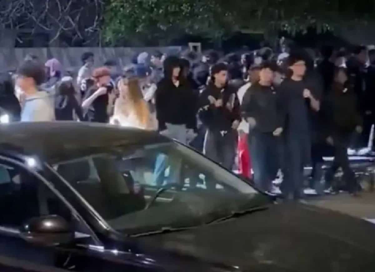 לילה של אנרכיה בלוס אנג’לס: מאות בני נוער השתלטו על שכונה בעמק סן פרננדו – והעיר התעוררה לבוקר של פחד