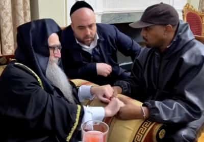 קניה ווסט נפגש עם הרב פינטו: לקח אחריות על האנטישמיות 