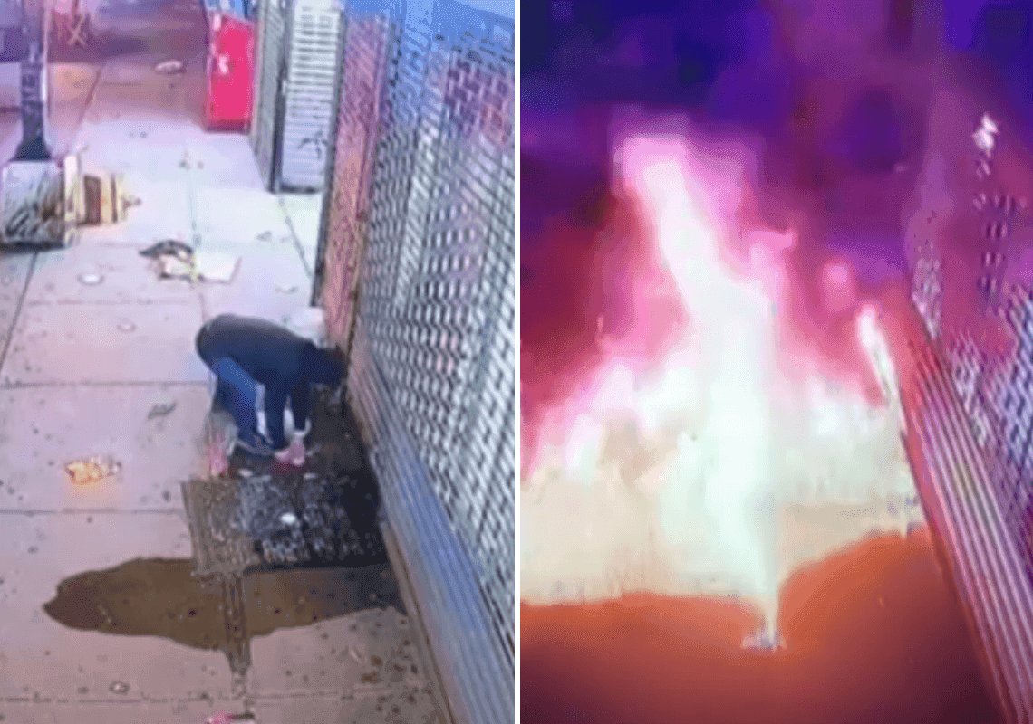 תיעוד מניו יורק: לקוח שיכור הצית מסעדה שפישלה בהזמנה - אבל הוא לא עשה את זה חכם