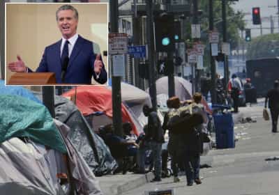 מושל קליפורניה התגאה בירידה בכמות ההומלסים. תושבי לוס אג'לס פחות התלהבו