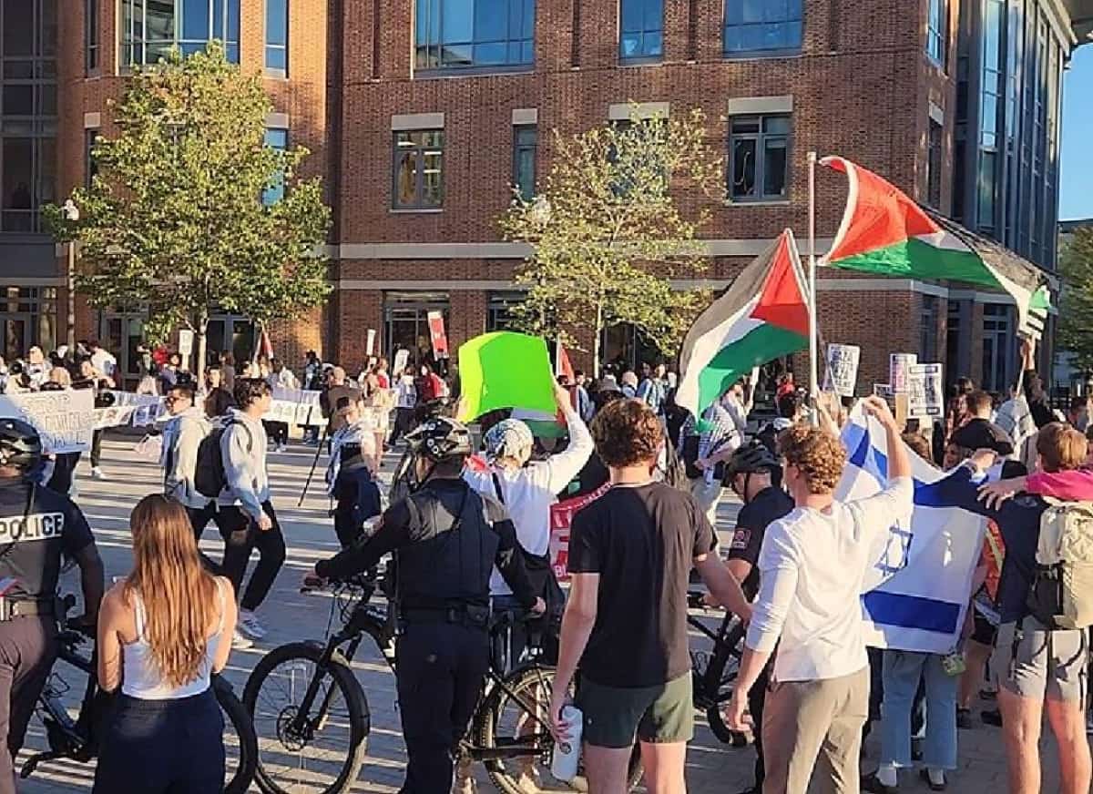 חיילי צה"ל הותקפו בקמפוס: מחאה אלימה הובילה למעצרים באוניברסיטת אוהיו סטייט