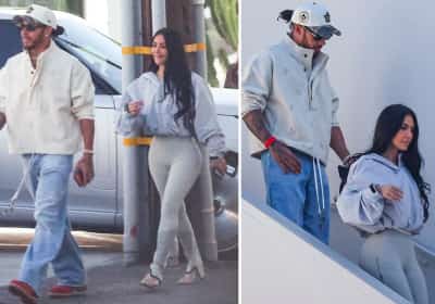 קים קרדשיאן ובן הזוג החדש בסיבוב קניות בלוס אנג'לס