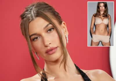 היילי ביבר מדגמנת למותג של קים קרדשיאן בפוזות פרובוקטיביות 