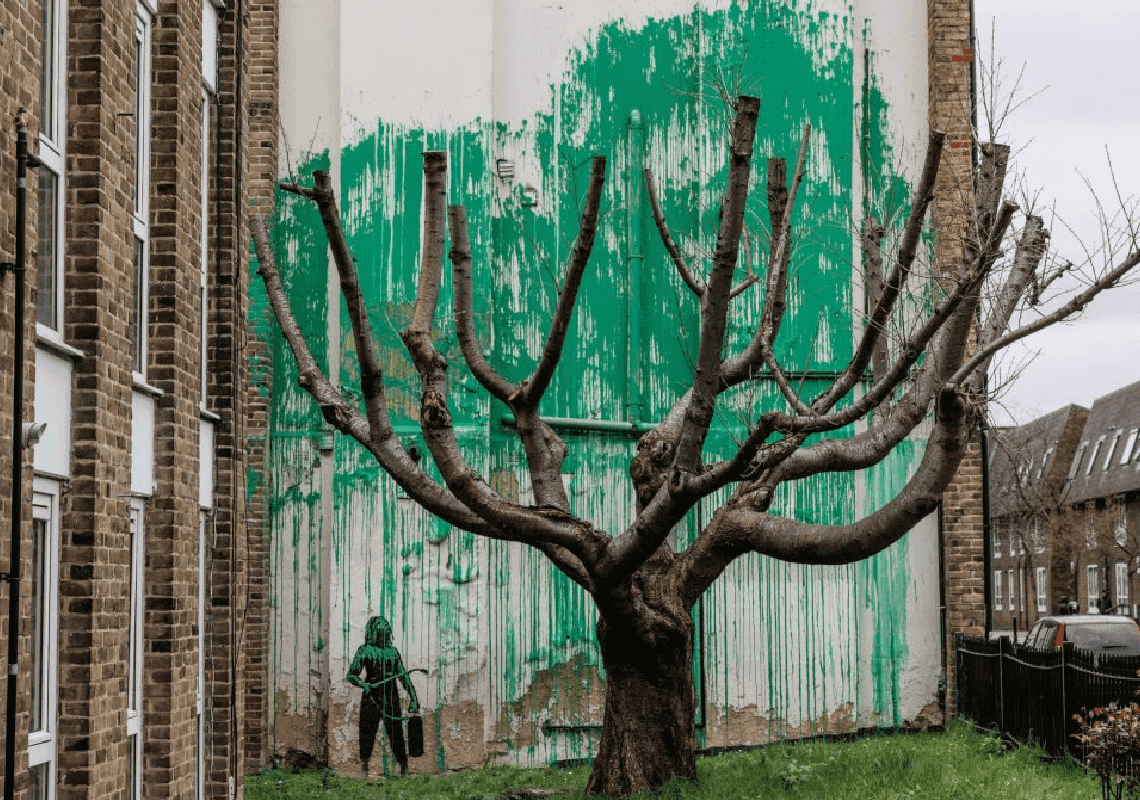 בנקסי ביצירת אומנות חדשה – מה הוא מנסה להגיד הפעם?