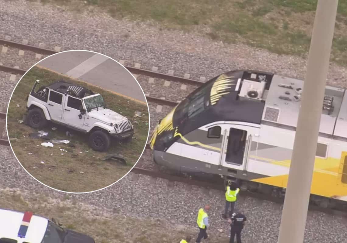 בפעם השנייה בתוך יממה: רכבת פגעה במכונית בדרום פלורידה