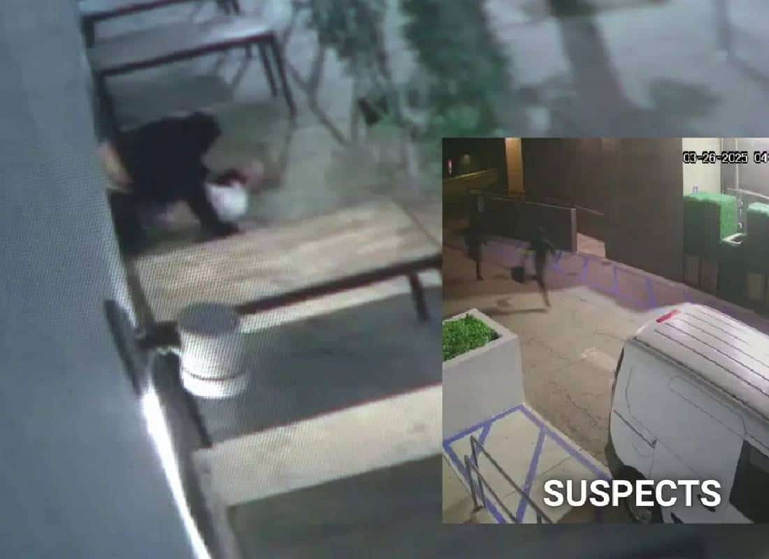 בעל מאפייה בוואלי הושלך דרך דלת זכוכית במהלך שוד