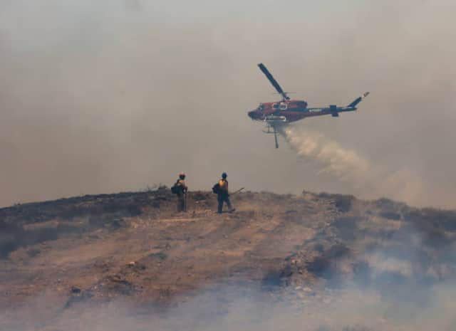 שריפת הענק "מאדרה" בקליפורניה: 70,000 דונם עלו באש תוך יומיים בלבד